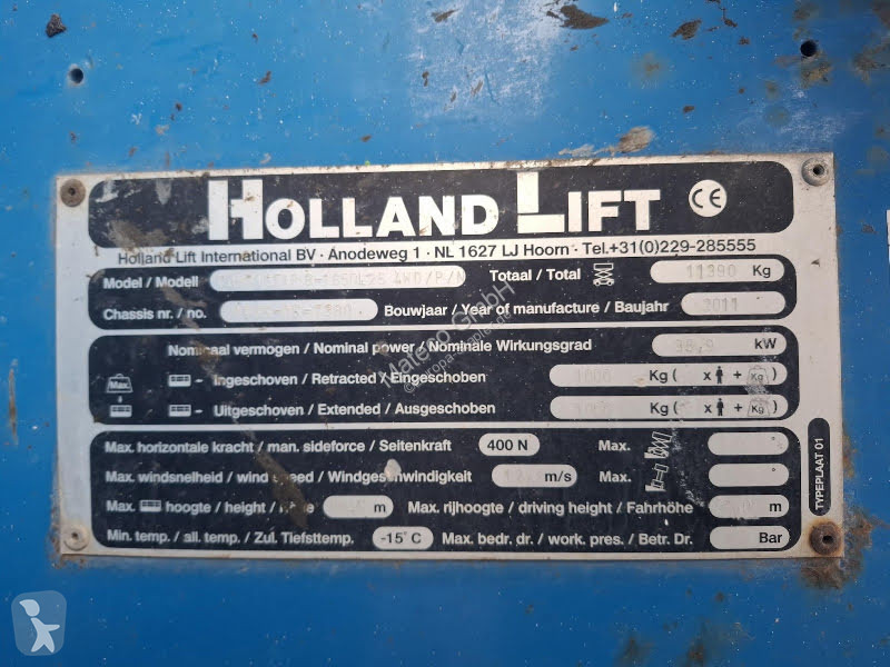 منصة تلسكوبية Hollandlift B-165DL25 4WD/P/N