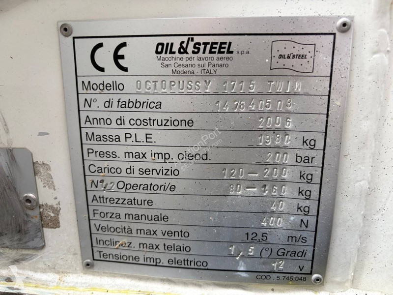 Nacelle Oil & Steel Octopussy 1715 Twin