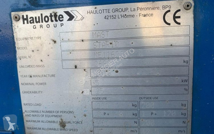 Emelőkosár Haulotte nacelle a mat vertical...