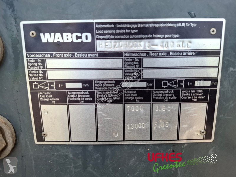Material forestal Heizohack HM 8-400 KLC 16...