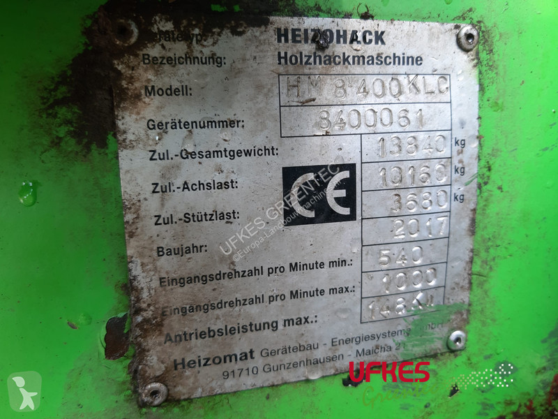 Material forestal Heizohack HM 8-400 KLC...