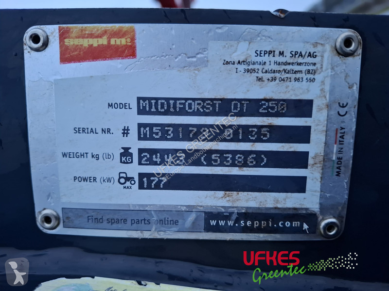 Material florestal Seppi Midiforst DT 250
