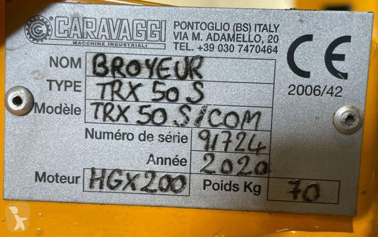 Matériel forestier Caravaggi broyeur de...