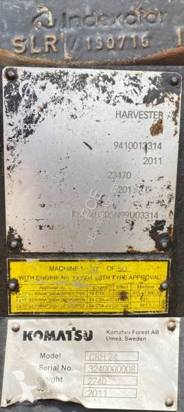 Skogsbruksmaterial Komatsu 941.1 Origine...