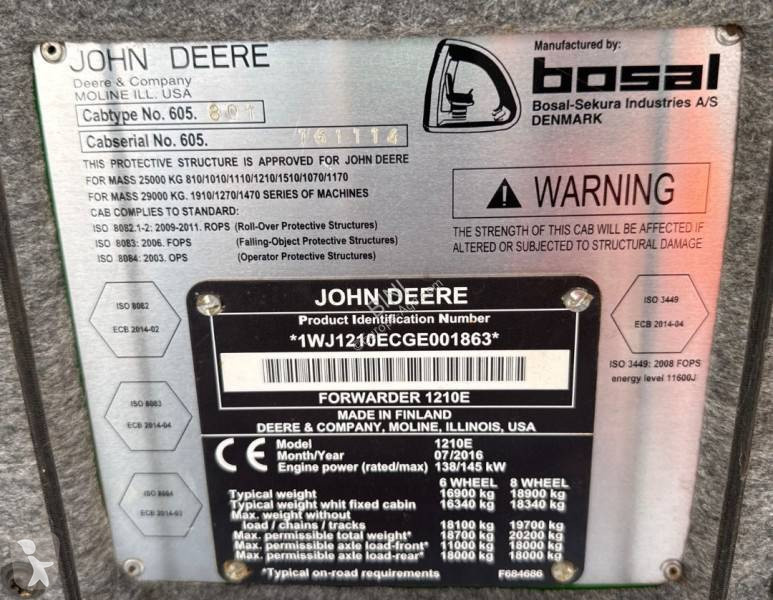 Material forestal John Deere 1210E