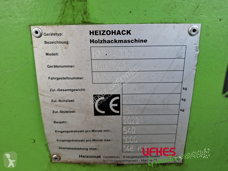 Skovbrugsmateriel Heizohack HM 8-400KF