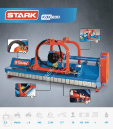 Stark side-shift klepelmaaier 2.00m t/m 2.40m Mașină de tuns iarba nou