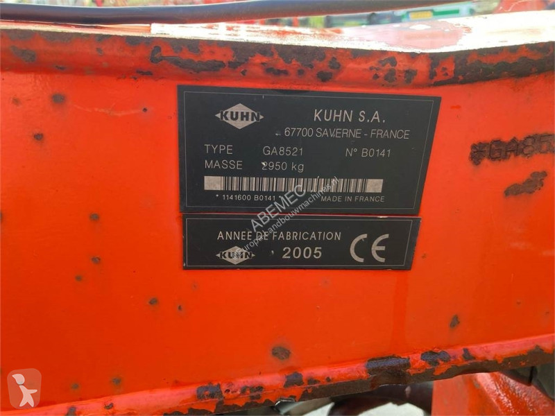 Zonas verdes Kuhn GA 8521 hark