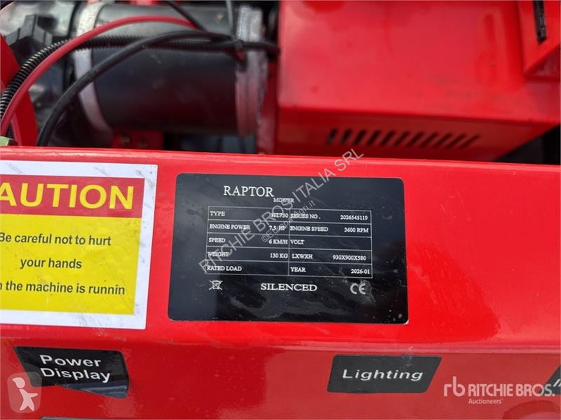 Zonas verdes jardins Raptor HT750 Lawn Mower...