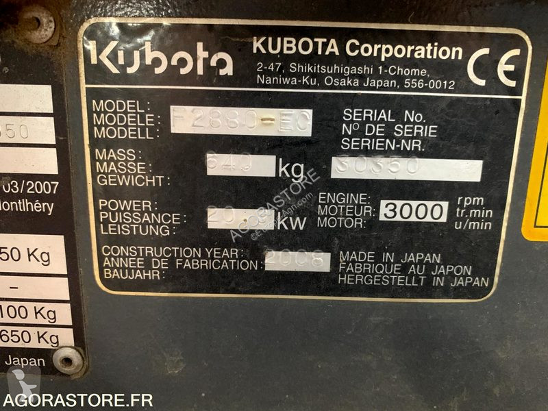 Spaţii verzi Kubota F2880