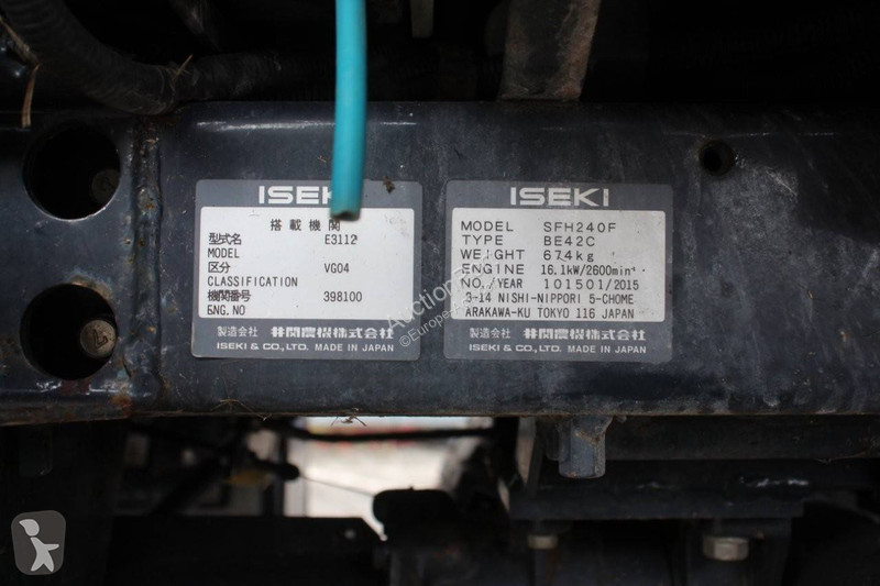 Grönområden Iseki SFH 240 Hooglosser