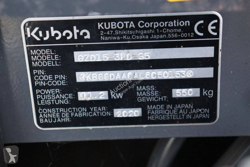 Zonas verdes Kubota GZD15-3HD-S5