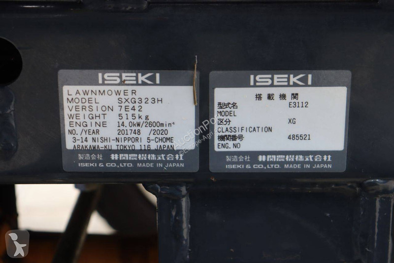 Zonas verdes Iseki SXG323H