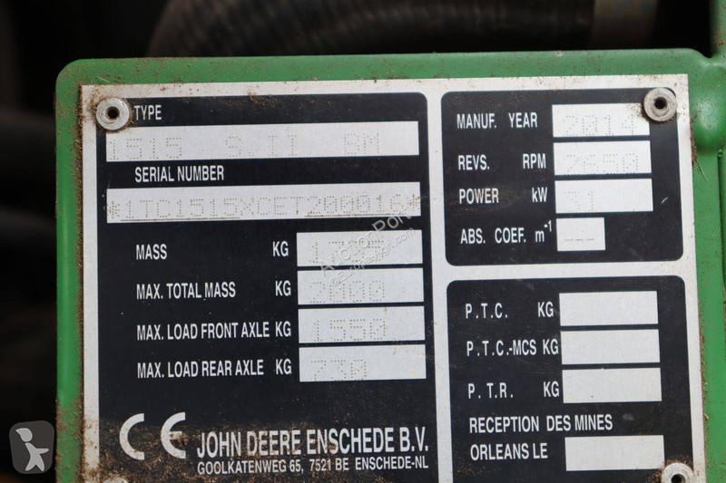 Zonas verdes John Deere 1515 S.II BM