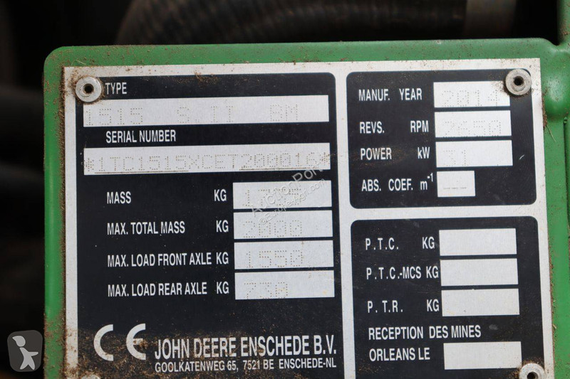 Zonas verdes John Deere 1515 S.II BM