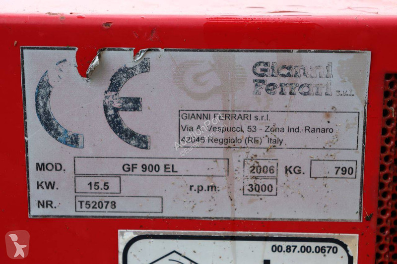 Zonas verdes Gianni Ferrari GF 900 EL