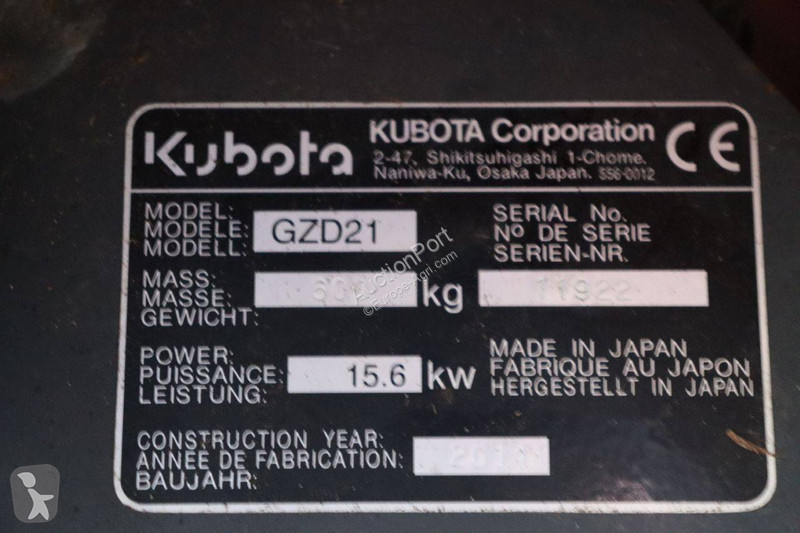 Zonas verdes Kubota GZD21