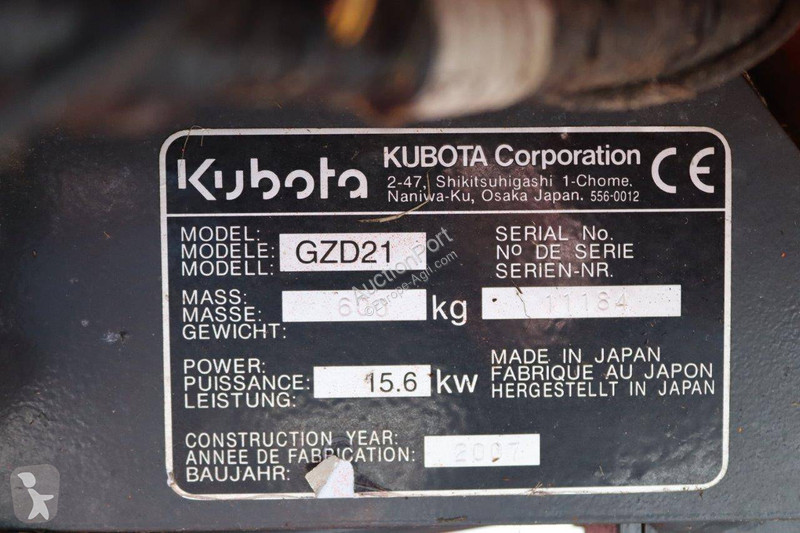 Zonas verdes Kubota GZD21
