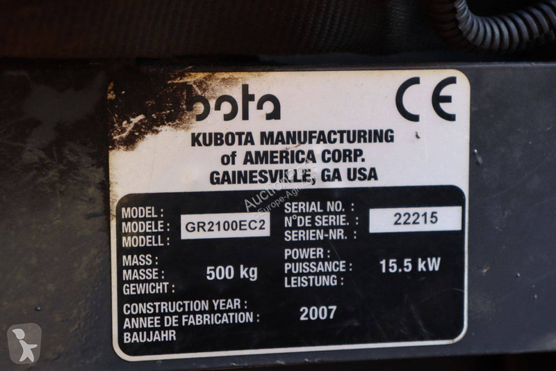 Zonas verdes Kubota GR2100-II