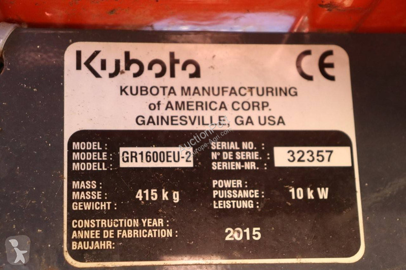 Tuin- en parkonderhoud Kubota GR1600EU-2