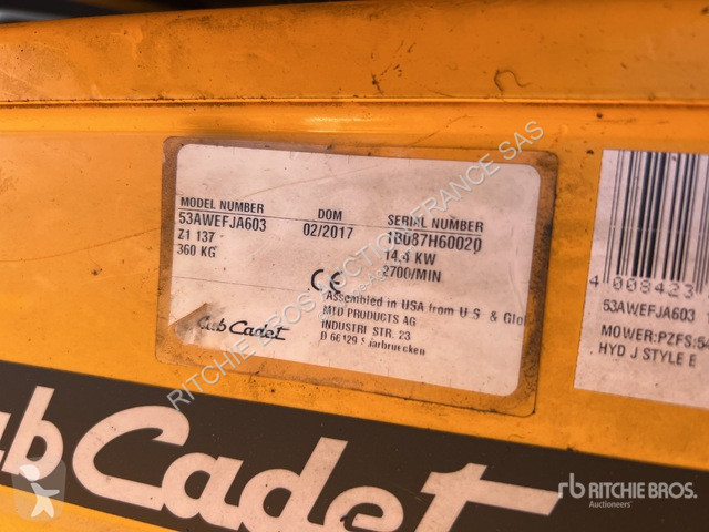 Grønne område Cub Cadet  Z1 137