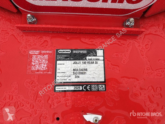 Espaces verts Maschio Gaspardo  Jolly 180 rear di