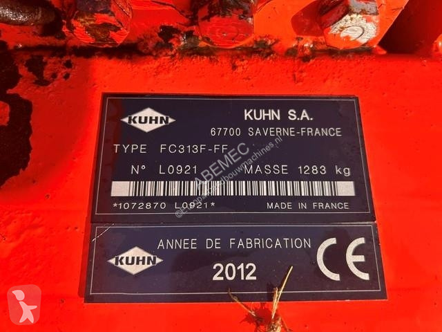 Grønne område Kuhn FC 313 FRONTMAAIER FF