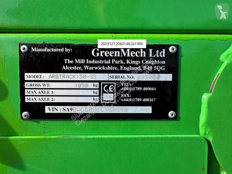 Zonas verdes Greenmech Arbtrak 150-35 Układ...