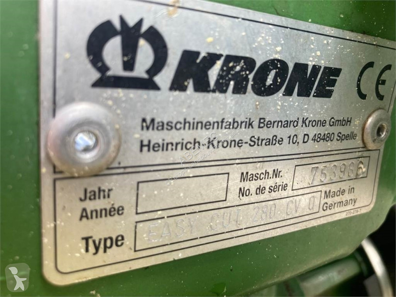Espaces verts Krone Easycut 280 CV