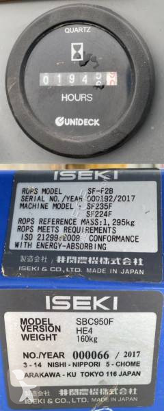 Grønne område Iseki SF 235F 1er Main endommagée