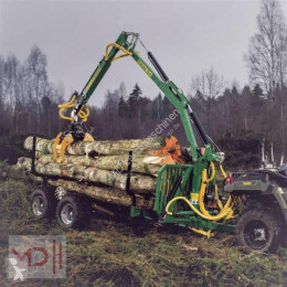 Reboque florestal MD Landmaschinen KELLFRI Forstanhänger mit Kran 4,2 m, inkl. Antrieb