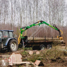 MD Landmaschinen Forestry trailer KELLFRI Rückeanhänger 9 T mit Kran