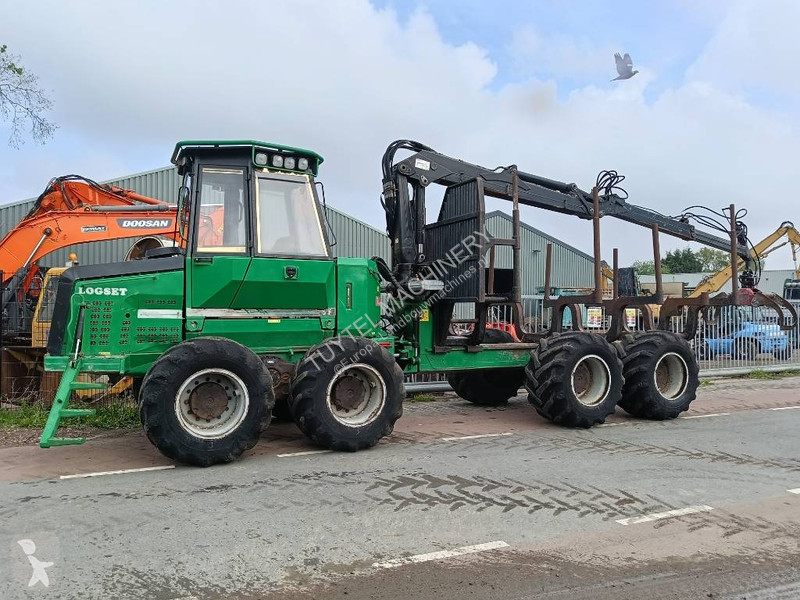 5F log forwarder with hiab crane + grab farming...