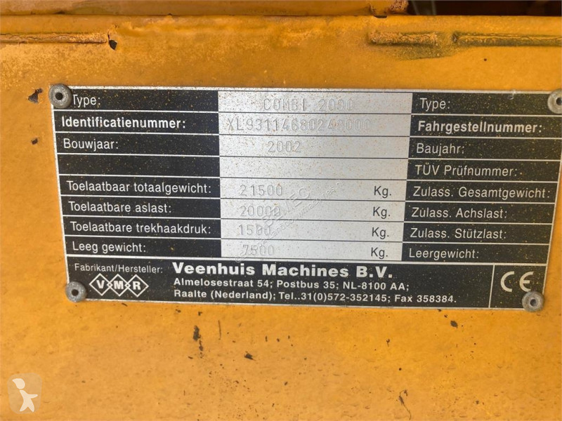 مقطورة زراعية Veenhuis Combi 2000