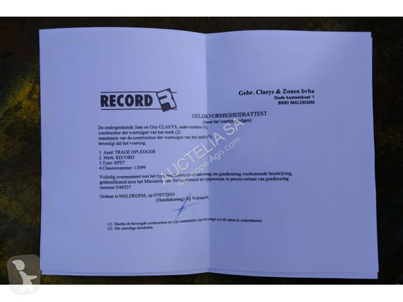 Remolque agrícola Record RPE7