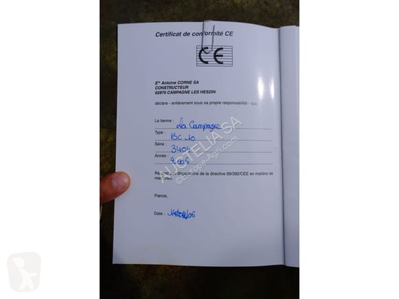 Remolque agrícola La Campagne BC10