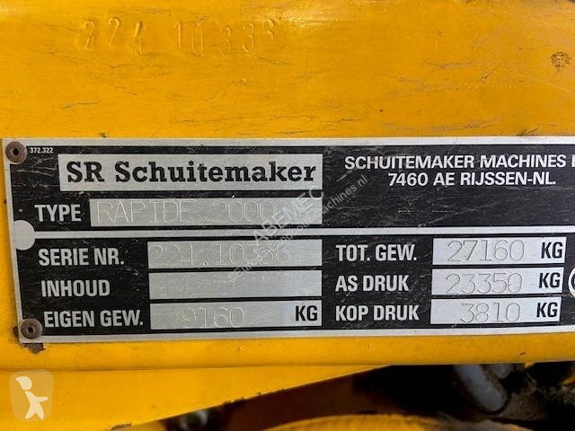مقطورة زراعية Schuitemaker Rapide 2000 opraapwagen