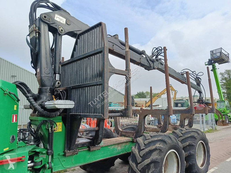5F log forwarder with hiab crane + grab farming...