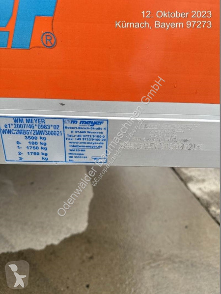 Remorque agricole MEYER MB3535/185 3.500 kg