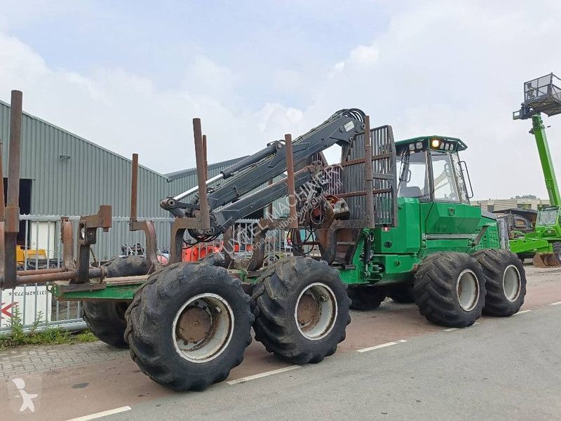5F log forwarder with hiab crane + grab farming...