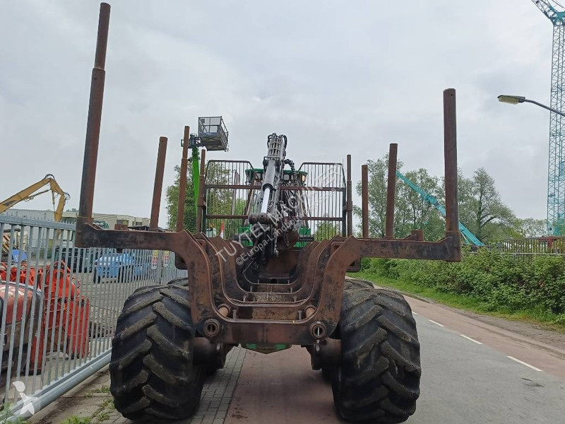 5F log forwarder with hiab crane + grab farming...