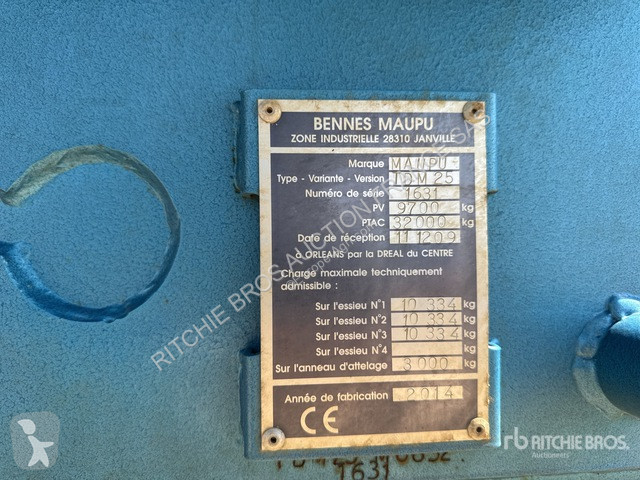 Remolque agrícola Maupu  TDM25