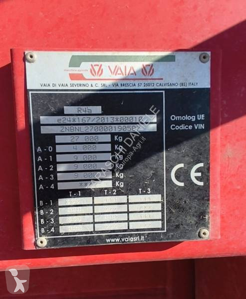 مقطورة زراعية Vaia NL27 M.R.