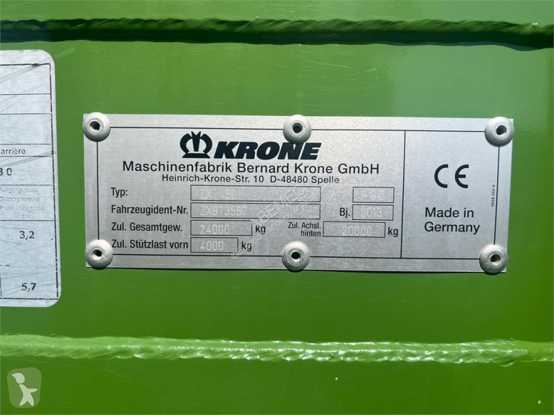Lantbrukssläp Krone ZX 450 GD