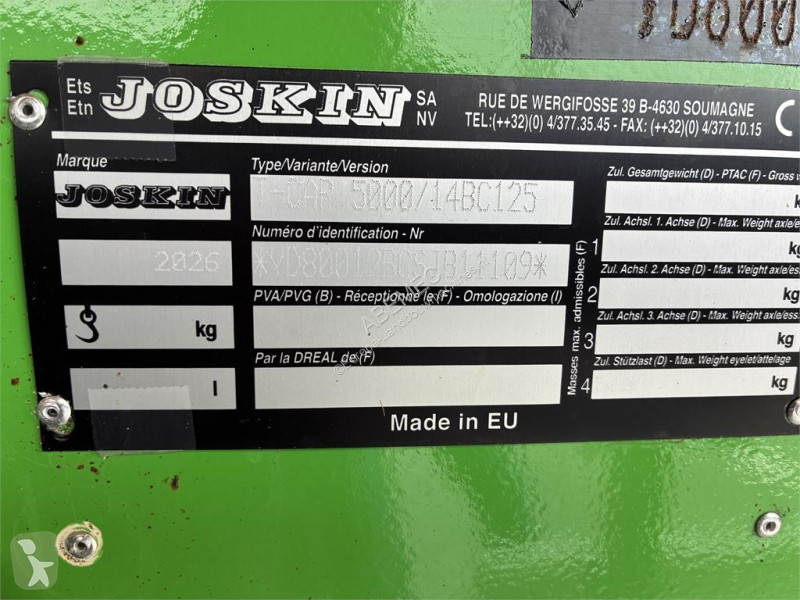 Joskin Trans-CAP 5000/14BC125 farming trailer