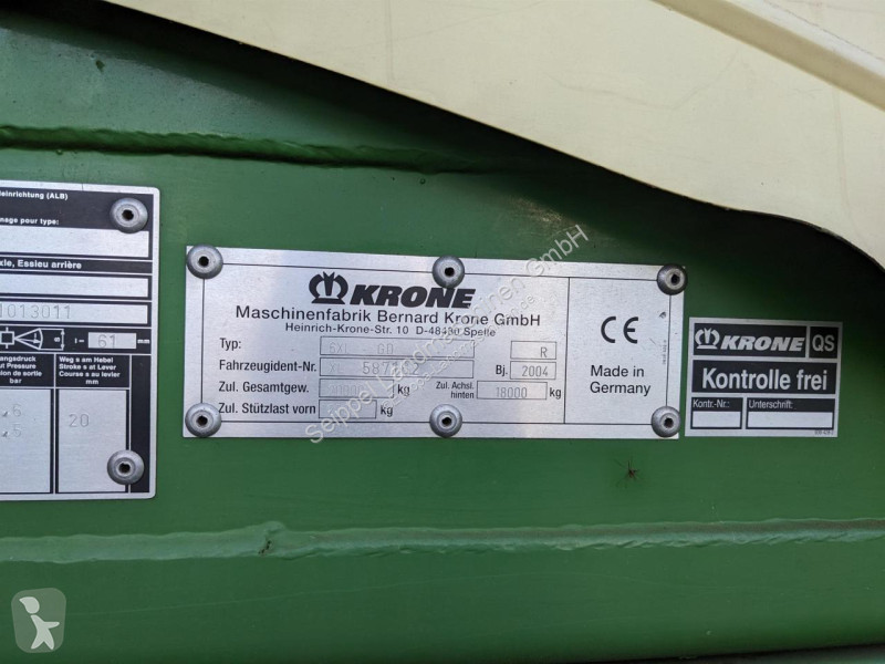 Remolque agrícola Krone  6XL/R-GD