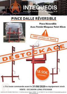 Material de obra Intequedis PINCE DALLE REVERSIBLE AVEC POTELET BLOQUEUR - Peint cofre nuevo