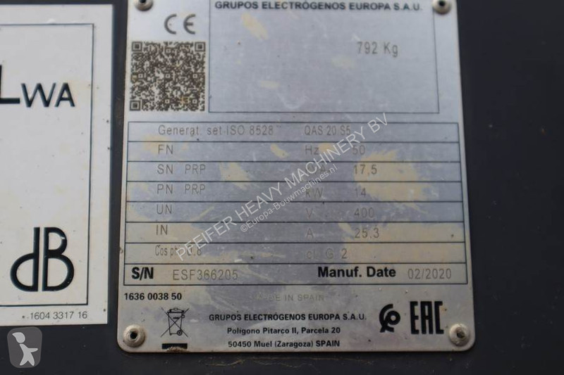 Material de obra Atlas Copco QAS 20 S5 Valid...