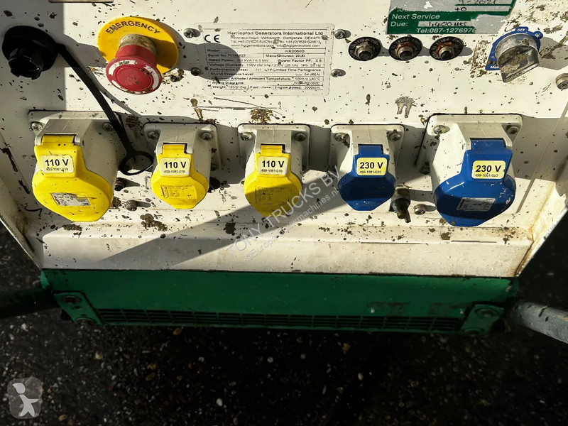 Stavebný stroj  HRD060D 6 KVA GENERATOR 110V+230V