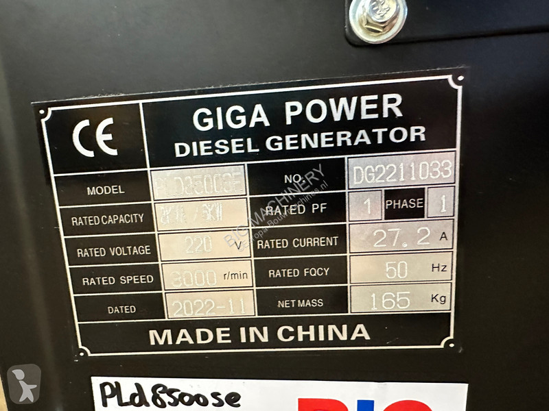 Materiaal voor de bouw  8 KVA silent generator...